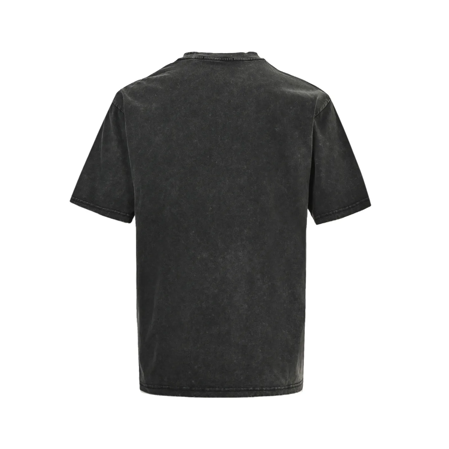 Louis Vuitton/Louis Vuitton 25ss embroidered letters washed distressed short sleeves